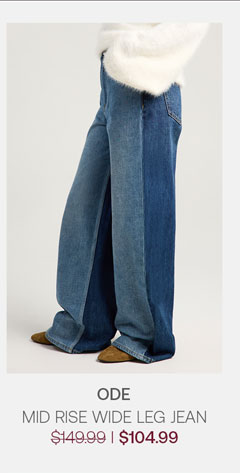 Mid Rise Wide Leg Jean