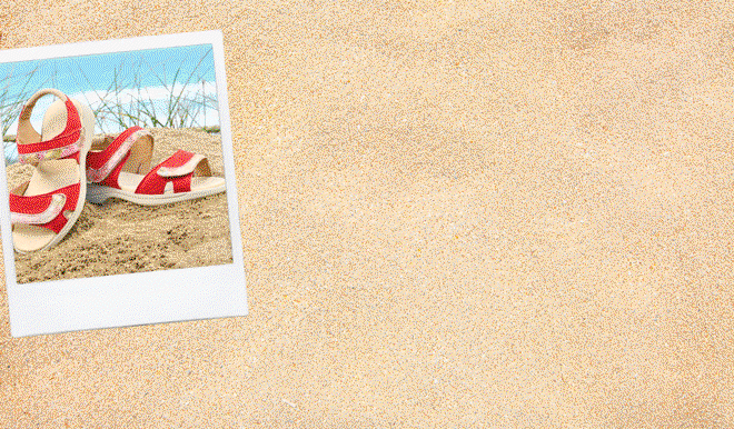 Stylish sandals for sunny days