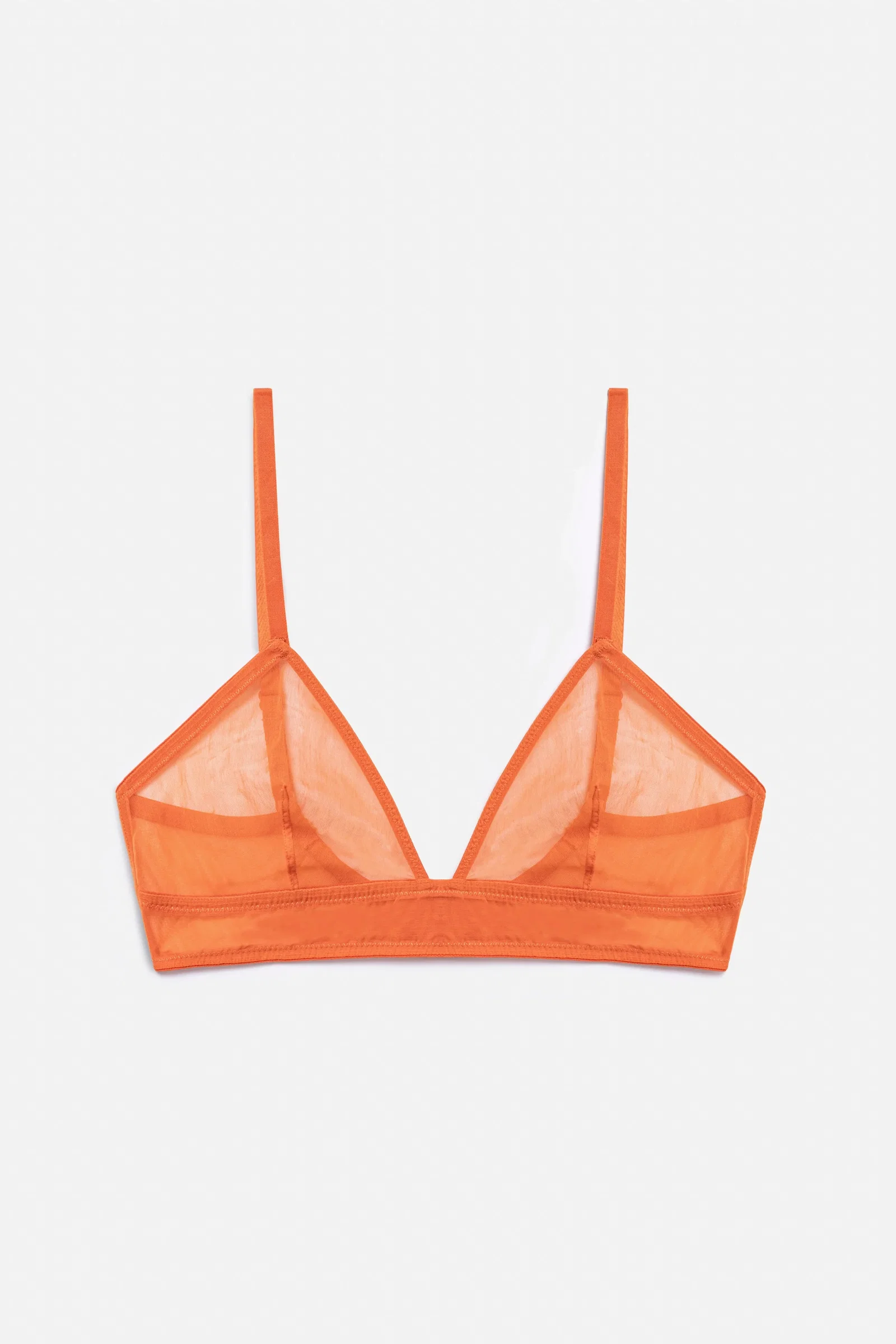 Image of Bare Minimal Soft Triangle Bra | Persimmon
