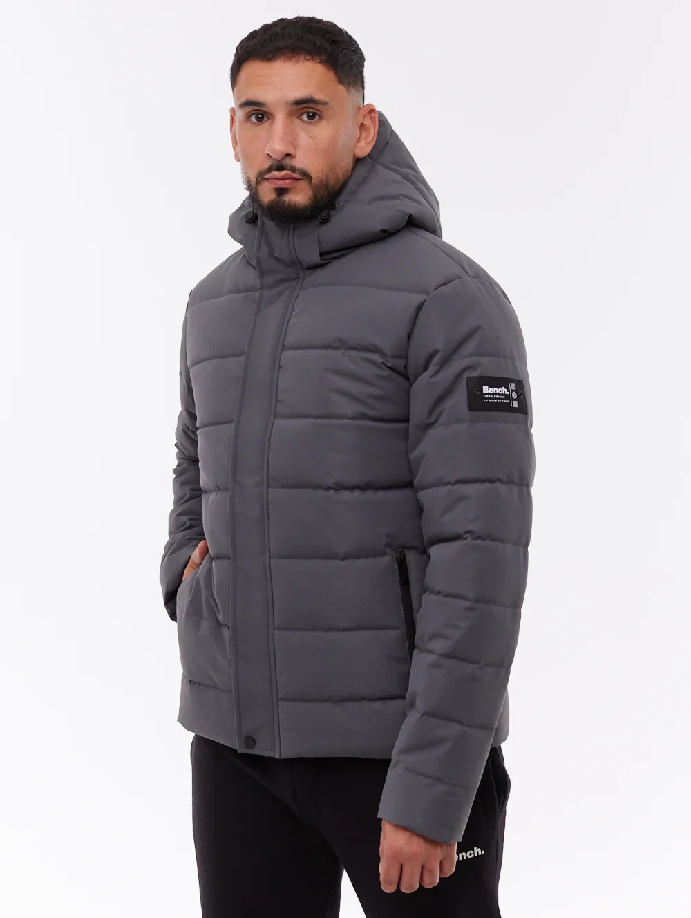 Image of Evolo Puffer Jacket - Grey