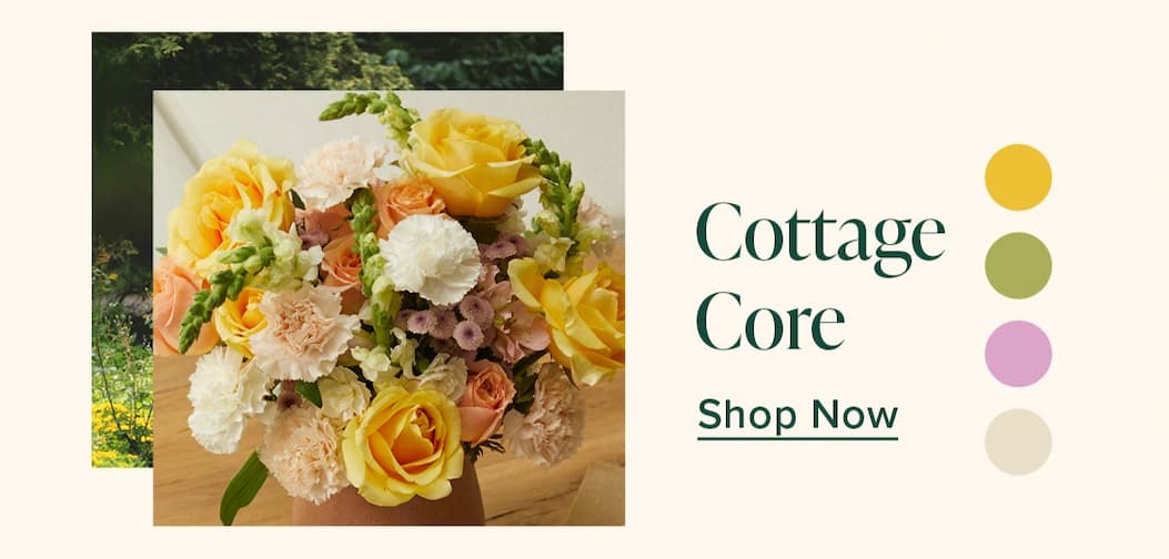 Cottage Core. Shop Now. 