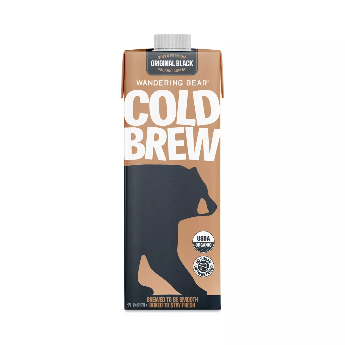 Wandering Bear Cold Brew Coffee, Original Black