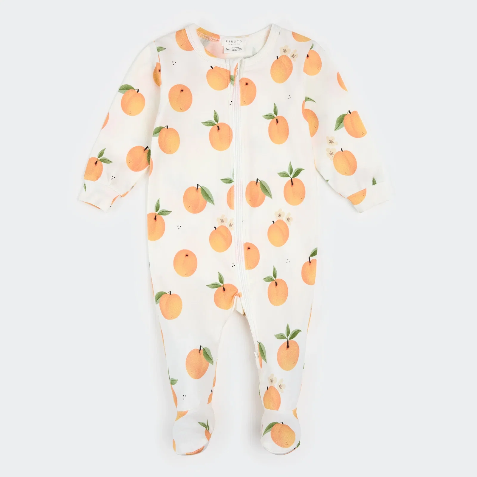 Image of Peaches on Off-White Sleeper