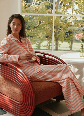 Butterscotch Stripe Full Length PJ Set