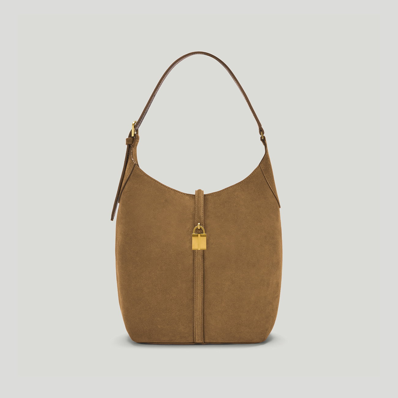 siena bucket tobacco suede