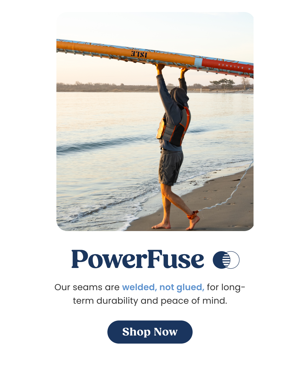 PowerFuse - Welded, Not Glued Rails. Shop Now