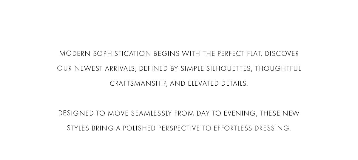 NEW FLATS | SHOP NOW