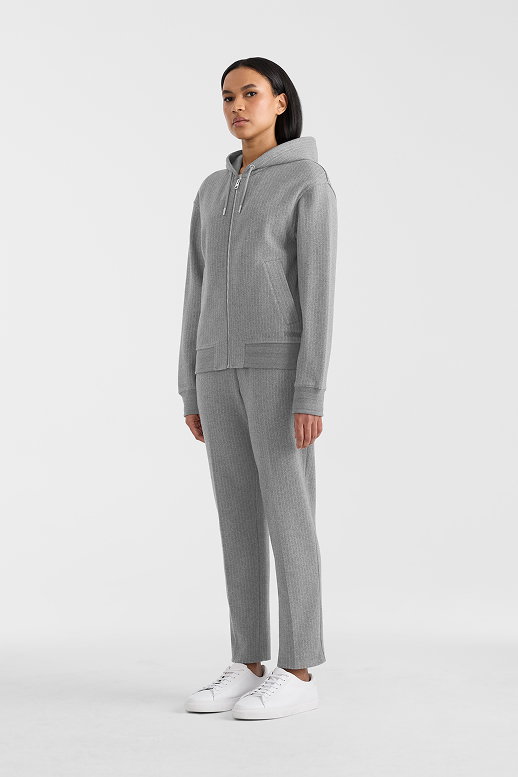MATEA-K Brushed Knit Zip Hoodie