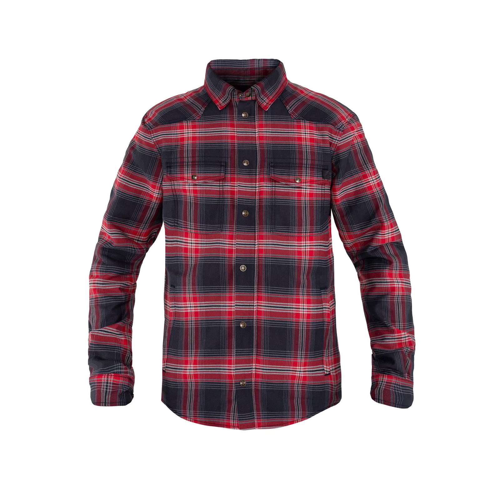 Image of John Doe Motoshirt Hemd grau/rot