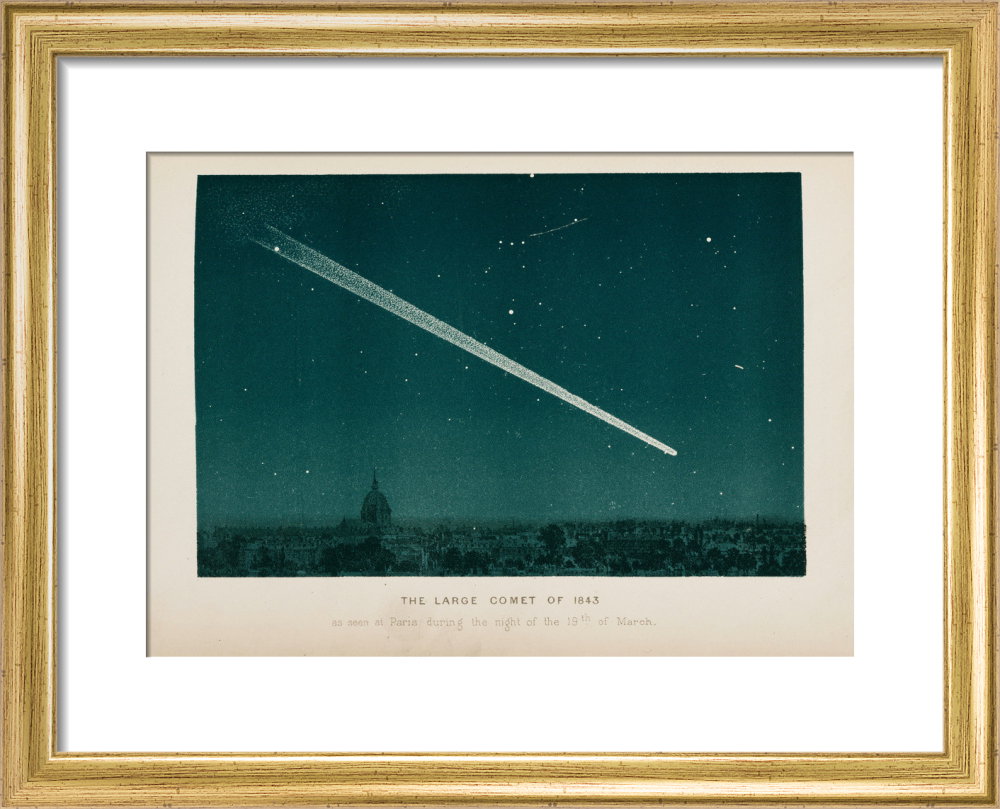 Comet over Paris, 19 March 1843.