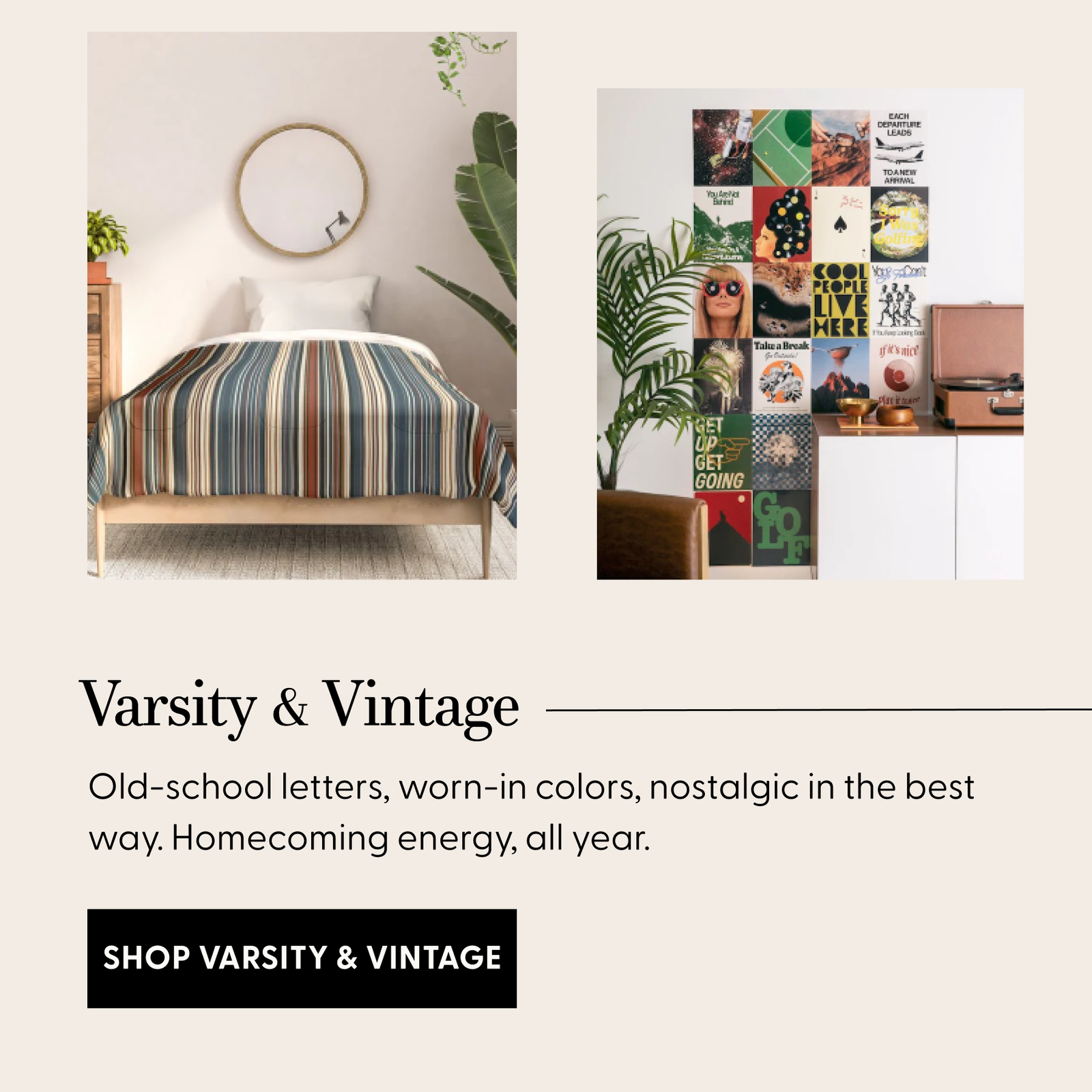 Shop Varsity & Vintage