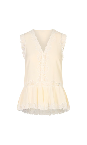 V-necked top