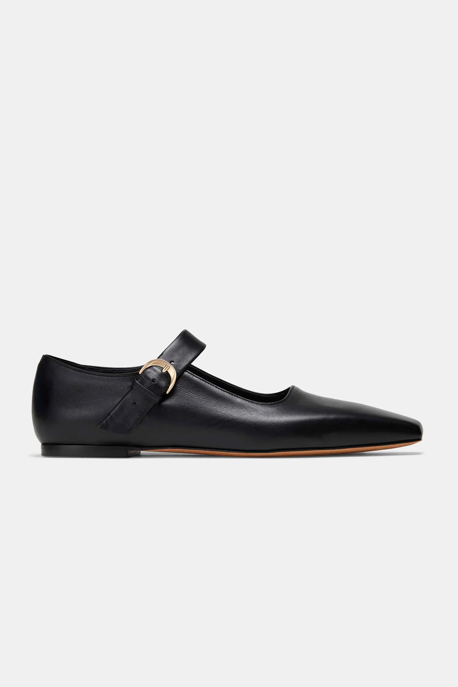 Image of Tramonto Mary Jane in Black Calfskin