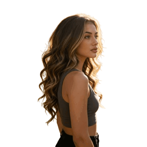 Wear And Go Wigs Blonde Highlights Wavy Wigs Glueless Human Hair Wigs