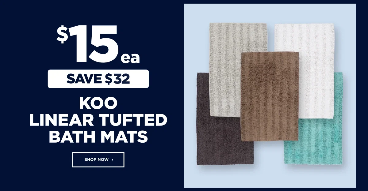 Koo Linear Tufted bath mats
