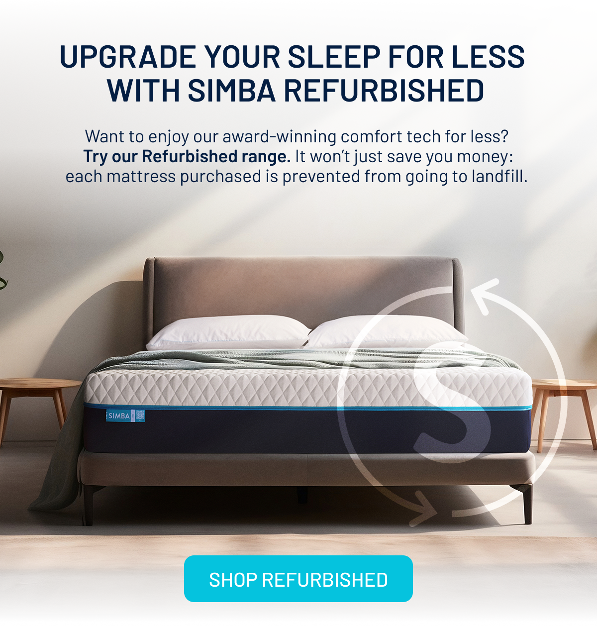Upgrade your sleep for less with Simba refurbished