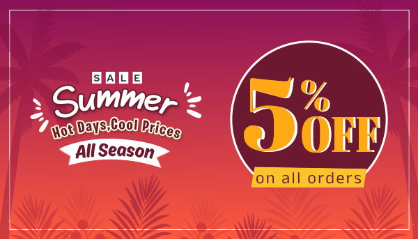 5% OFF on all orders