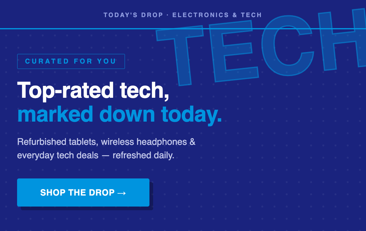 Electronics & Tech deals hero