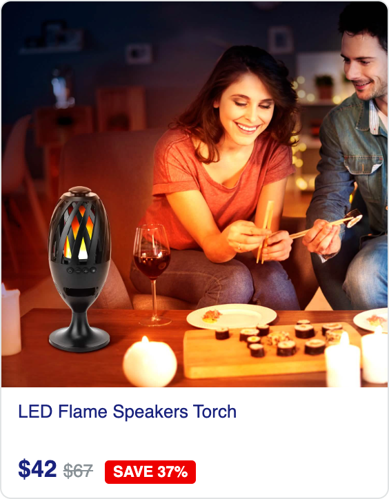 LED Flame Speakers Torch