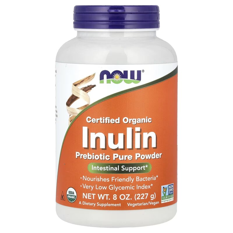 Image of NOW Foods, Inulin Prebiotic Pure Powder