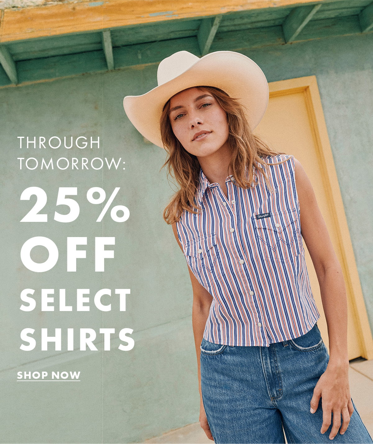Through tomorrow: 25% Off Select Shirts Shop Now