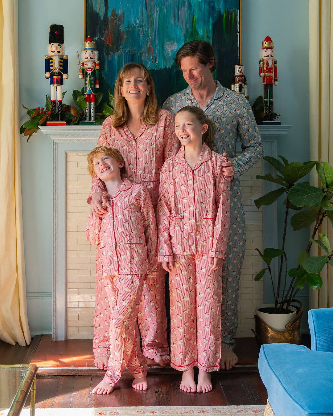 Striped Vintage Santa Collection