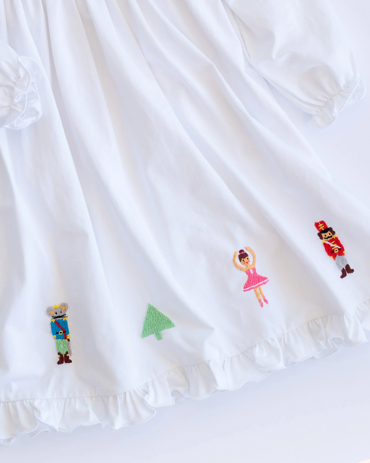 Nutcracker Embroidered Knit Gown