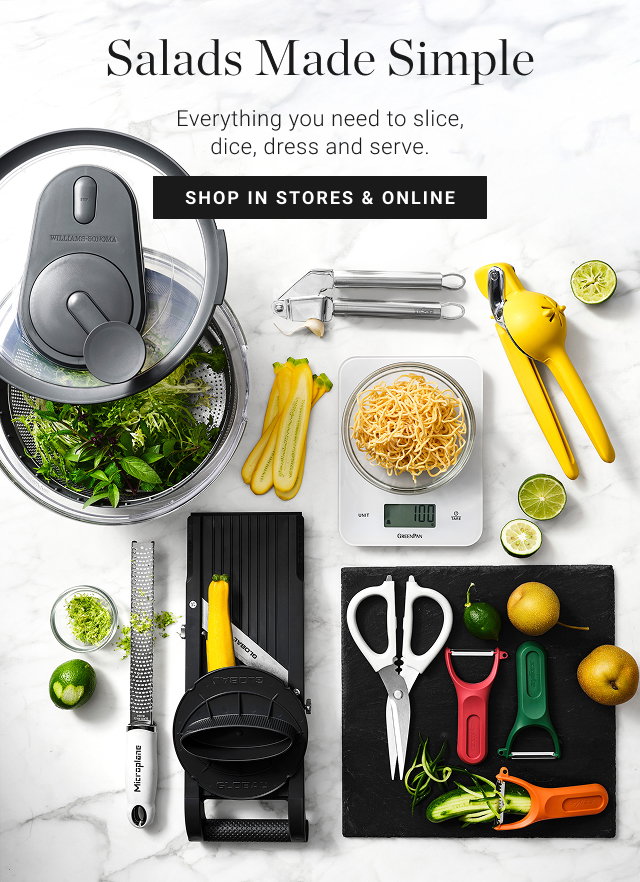 Salads Made Simple - Everything you need to slice, dice, dress and serve. - shop in stores & online