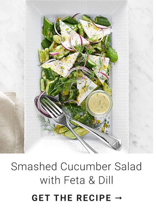Smashed Cucumber Salad with Feta & Dill - GET THE RECIPE