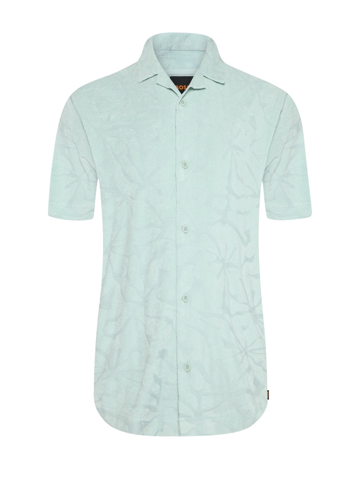 Short-sleeved shirt in a cotton blend