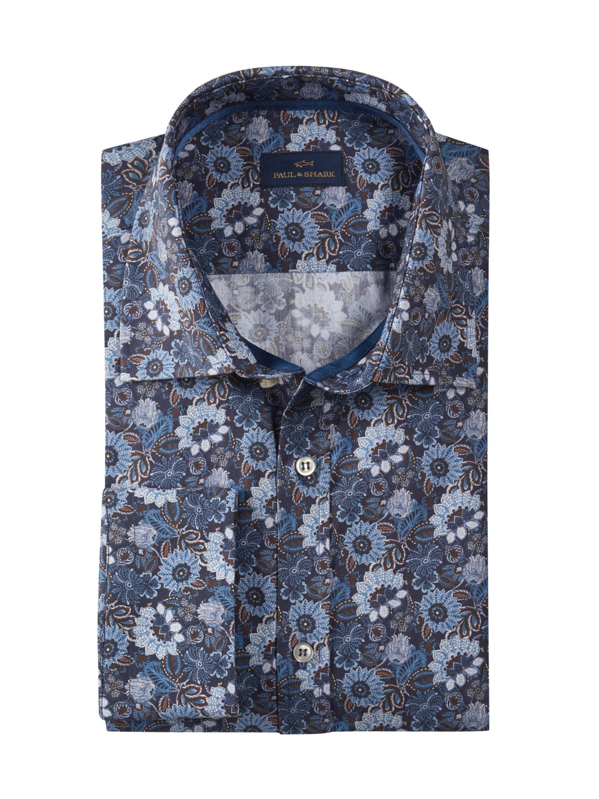 Smooth shirt with floral pattern