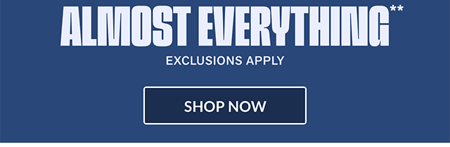 Ends Tonight! Buy Two, Get One FREE Almost Everything. Exclusions Apply. Shop Now