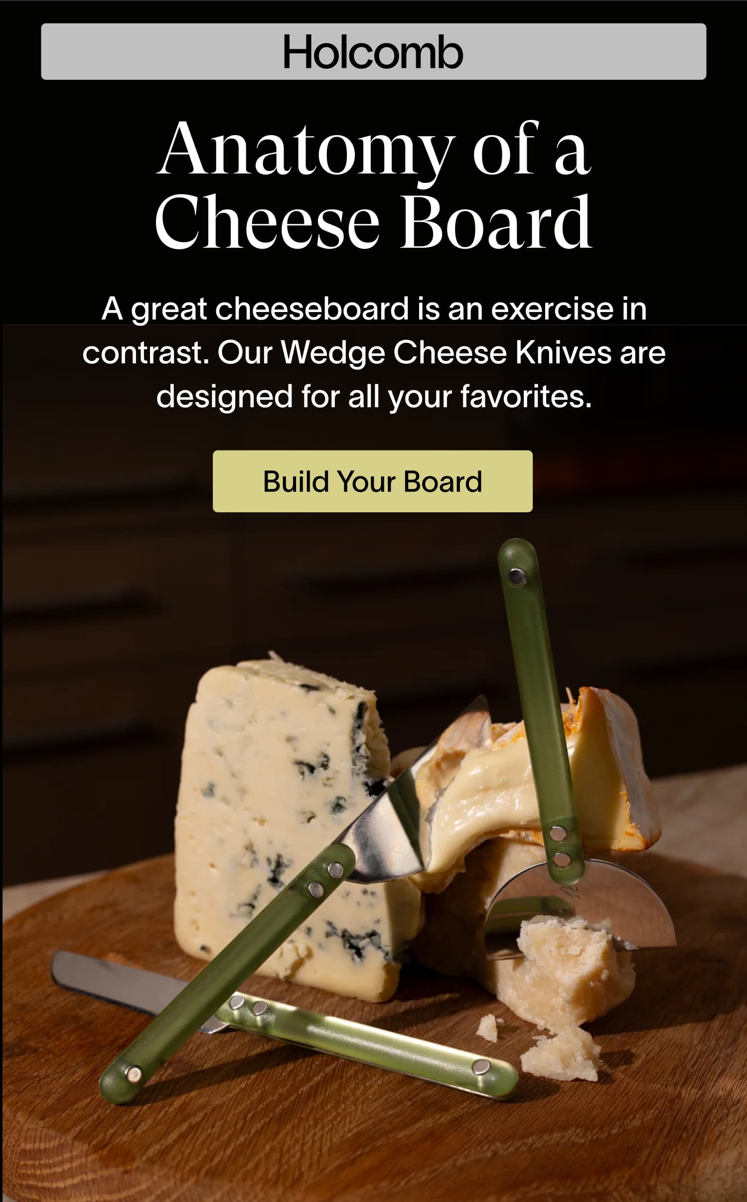 wedge cheese knives