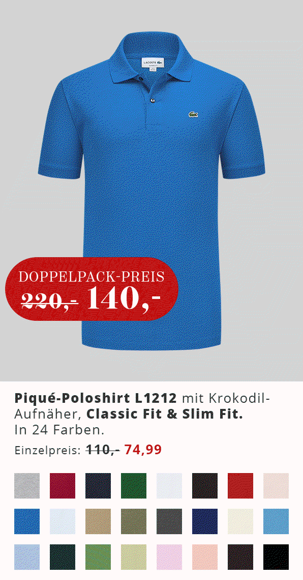 Lacoste Poloshirt Doppelpack