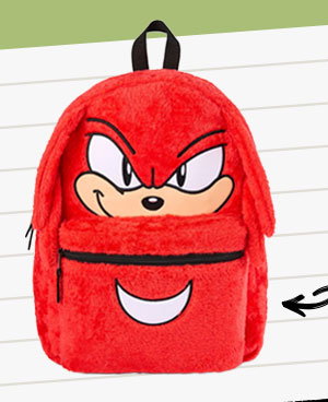Sonic and Knuckles Reversible Backpack - Sonic the Hedgehog