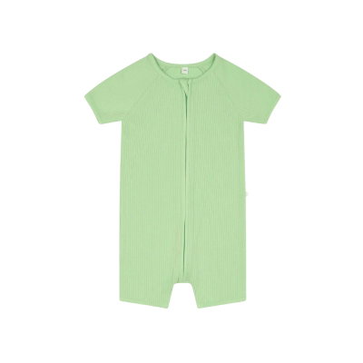 Ribbed Zip Summer Pajamas
