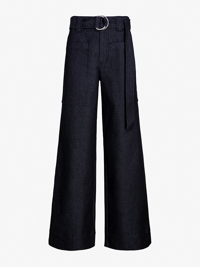 Lina Pant in Stretch Twill in Indigo