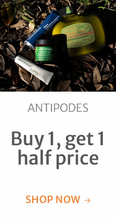Buy 1, get 1 half price on Antipodes