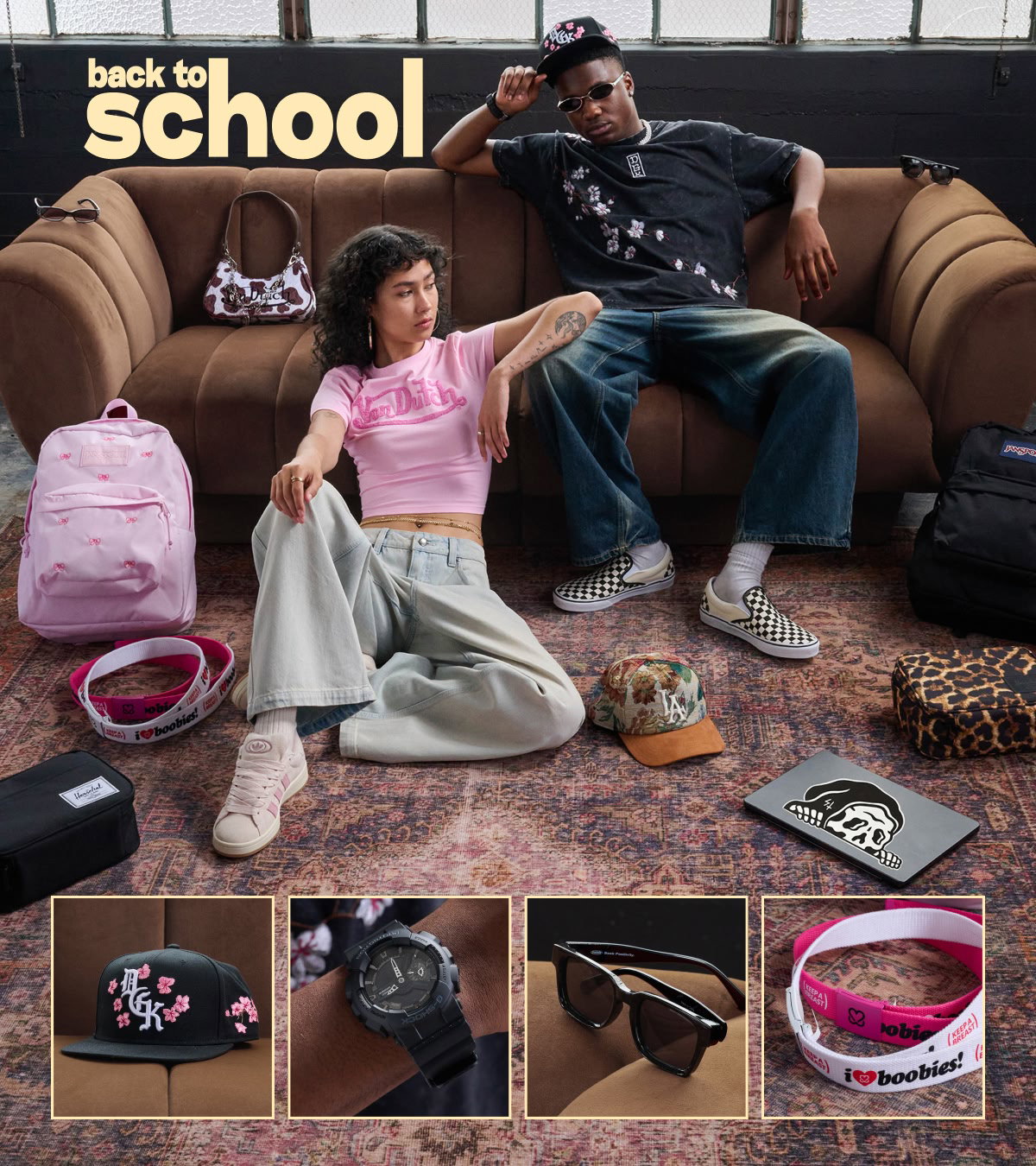 Shop all Back to School, including tees, jeans, hats and more