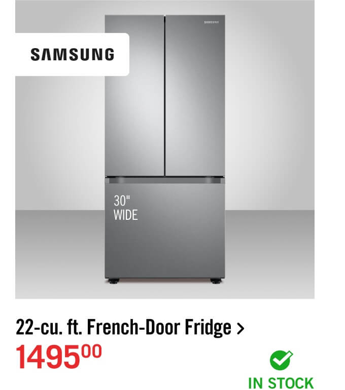 22-cu. ft. French-Door Fridge.