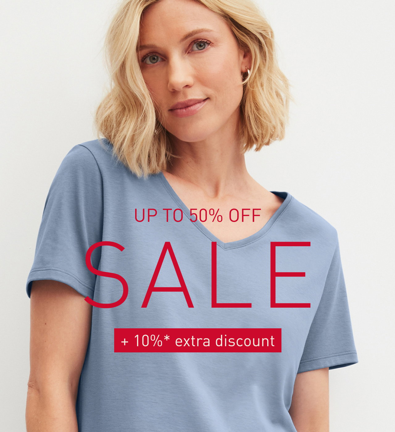 Up to 50% in the Summer Sale + 10%* extra discount