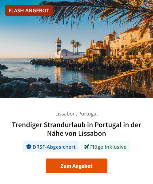Trendiger Strandurlaub in Portugal in der Nähe von Lissabon