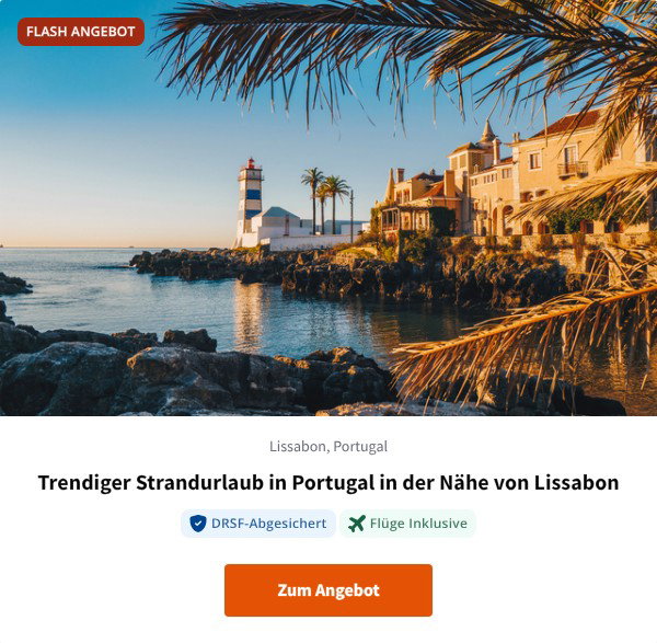 Trendiger Strandurlaub in Portugal in der Nähe von Lissabon