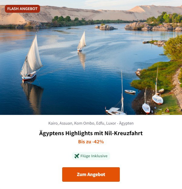Ägyptens Highlights mit Nil-Kreuzfahrt