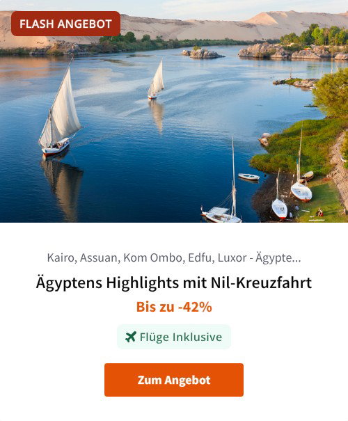 Ägyptens Highlights mit Nil-Kreuzfahrt
