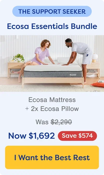 The Support Seeker. Shop Ecosa Essentials Bundle. Save $574.
