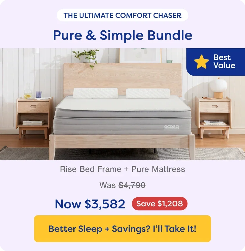 The Ultimate Comfort Chaser. Shop Pure & Simple Bundle. Save $1,208 