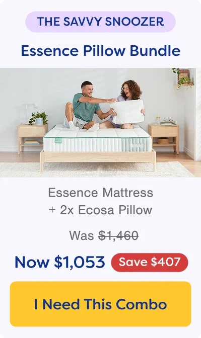 The Savvy Snoozer. Shop Essence Pillow Bundle. Save $407.