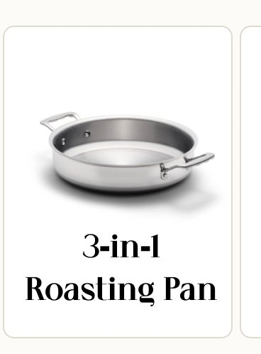 3-in-1 Roasting Pan with Handles