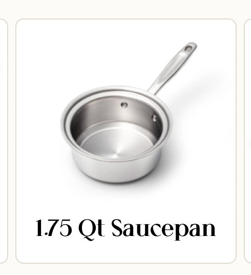 1.75 Quart Saucepan with Cover